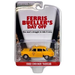 GreenLight Hollywood Ferris Bueller's Day Off 1980 Checker Taxicab 1:64 Series 4